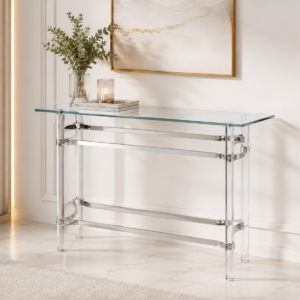 كونسول زجاج أكريليك SILVER 3020