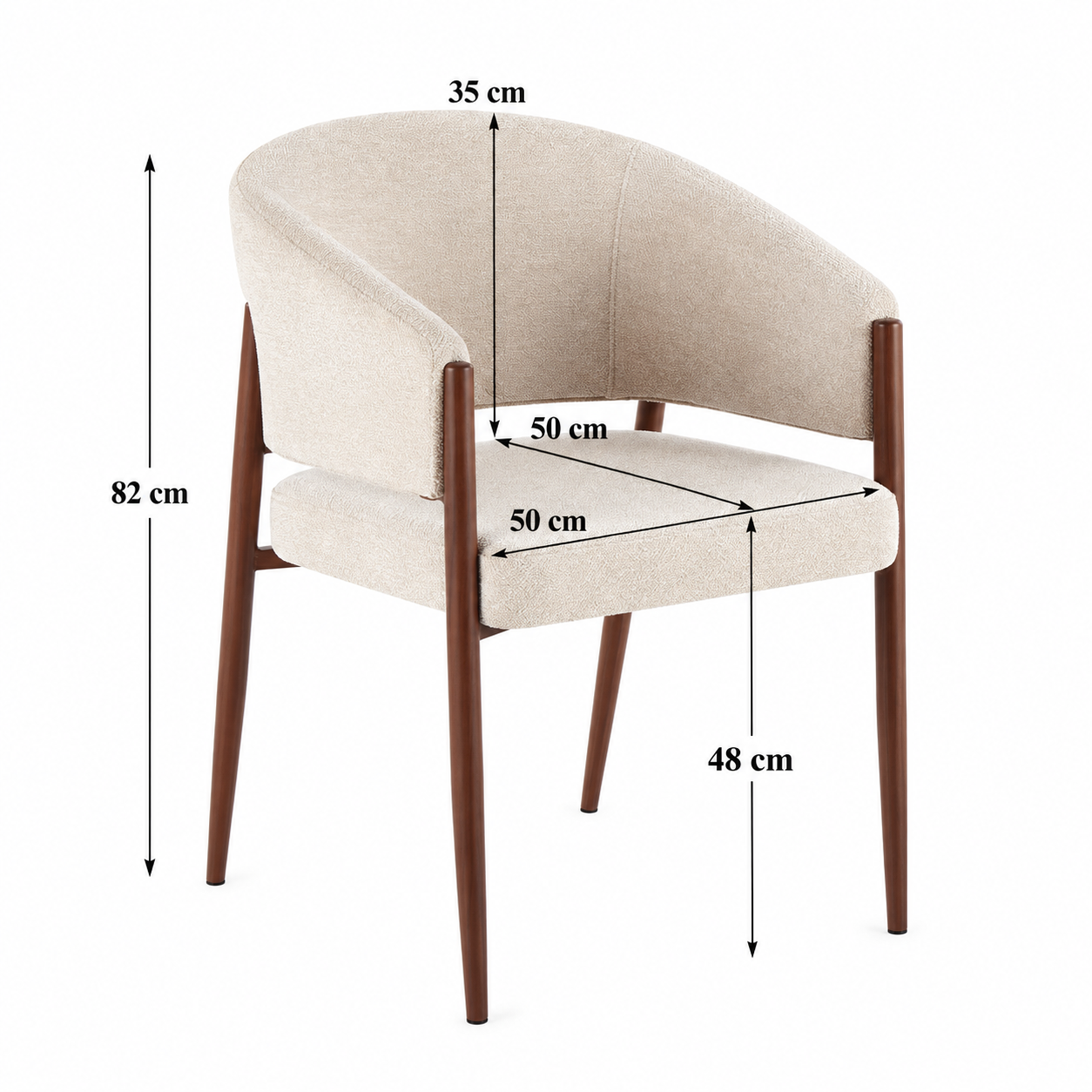 كرسي مفرد A-80 BEIGE 13501391 - الصورة 2